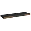 Estante Flotante De Pared Mdf Negro 80x23,5x3,8 Cm