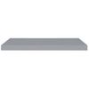 Estantes Flotantes De Pared 2 Uds Mdf Gris 80x23,5x3,8 Cm