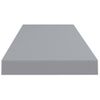 Estantes Flotantes De Pared 2 Uds Mdf Gris 80x23,5x3,8 Cm