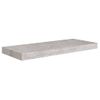 Estante Flotante De Pared Mdf Gris Hormigón 60x23,5x3,8 Cm