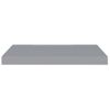 Estante Flotante De Pared Mdf Gris 60x23,5x3,8 Cm