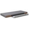 Estante Flotante De Pared Mdf Gris 60x23,5x3,8 Cm