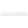 Estante Flotante De Pared Blanco Brillante Mdf 80x23,5x3,8 Cm