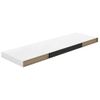 Estante Flotante De Pared Blanco Brillante Mdf 80x23,5x3,8 Cm