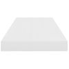 Estante Flotante De Pared 2 Uds Mdf Blanco Brillo 60x23,5x3,8cm