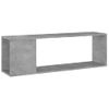 Mueble Para Tv Madera Contrachapada Gris Hormigón 100x24x32 Cm