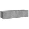 Mueble Para Tv Madera Contrachapada Gris Hormigón 100x24x32 Cm