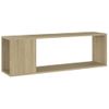 Mueble Para Tv Madera Contrachapada Roble Sonoma 100x24x32 Cm Marrón