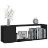 Mueble Para Tv Madera Contrachapada Negro 100x24x32 Cm