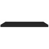 Estante Flotante De Pared Mdf Negro 90x23,5x3,8 Cm