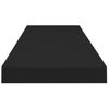 Estante Flotante De Pared Mdf Negro 90x23,5x3,8 Cm