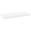 Estante Flotante Pared 2 Uds Mdf Roble Y Blanco 60x23,5x3,8 Cm Marrón