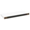 Estante Flotante De Pared Mdf Roble Y Blanco 60x23,5x3,8 Cm Marrón