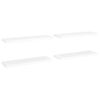 Estantes Flotantes De Pared 4 Uds Mdf Blanco 80x23,5x3,8 Cm