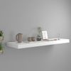 Estante Flotante De Pared Mdf Blanco 80x23,5x3,8 Cm