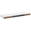 Estante Flotante De Pared Mdf Blanco 80x23,5x3,8 Cm