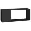 Mueble Para Tv Madera Contrachapada Negro 80x24x32 Cm