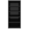 Muebles Zapateros 2 Uds Contrachapado Negro Brillo 31,5x35x70cm