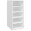 Mueble Zapatero De Madera Contrachapada Blanco 31,5x35x70 Cm