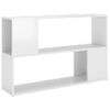 Librería De Madera Contrachapada Blanco Brillante 100x24x63 Cm