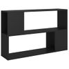 Librería De Madera Contrachapada Negro 100x24x63 Cm