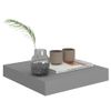 Estantes Flotantes De Pared 2 Uds Mdf Gris 23x23,5x3,8 Cm