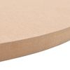 Tablero De Mesa Redondo Mdf 800x18 Mm Beige