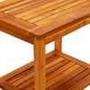 Mesa De Centro De Madera Maciza De Acacia 50x35x45 Cm Marrón