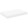 Estante Flotante De Pared Mdf Roble Y Blanco 40x23x3,8 Cm Marrón