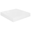 Estante Flotante De Pared 2 Uds Mdf Blanco Brillo 23x23,5x3,8cm