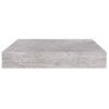 Estante Flotante Pared 4 Uds Mdf Gris Hormigón 23x23,5x3,8 Cm