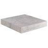 Estante Flotante Pared 2 Uds Mdf Gris Hormigón 23x23,5x3,8 Cm