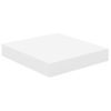 Estante Flotante De Pared Mdf Roble Y Blanco 23x23,5x3,8 Cm Marrón