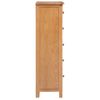 Cajonera Sinfonier De Madera De Roble Maciza 45x32x110 Cm Marrón