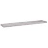 Estante Flotante Pared 2 Uds Mdf Gris Hormigón 120x23,5x3,8 Cm