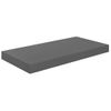 Estantes Flotantes De Pared 2 Uds Mdf Gris Brillo 50x23x3,8 Cm