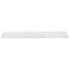 Estante Flotante De Pared Blanco Brillante Mdf 120x23,5x3,8 Cm