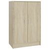 Mueble Zapatero Madera Contrachapada Roble Sonoma 60x35x92 Cm Marrón