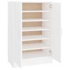 Mueble Zapatero De Madera Contrachapada Blanco 60x35x92 Cm