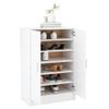 Mueble Zapatero De Madera Contrachapada Blanco 60x35x92 Cm