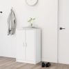 Mueble Zapatero De Madera Contrachapada Blanco 60x35x92 Cm