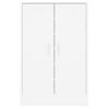 Mueble Zapatero De Madera Contrachapada Blanco 60x35x92 Cm