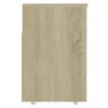 Banco Zapatero Madera Contrachapada Roble Sonoma 105x30x45 Cm Marrón