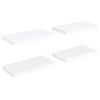 Estantes Flotantes De Pared 4 Uds Blanco Mdf 50x23x3,8 Cm