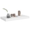 Estante Flotante De Pared Mdf Blanco 50x23x3,8 Cm