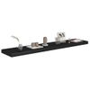 Estante Flotante De Pared Mdf Negro 120x23,5x3,8 Cm