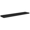 Estante Flotante De Pared Mdf Negro 120x23,5x3,8 Cm