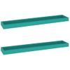 Estantes De Pared Loggia 2 Uds Azul Mdf 80x15x4 Cm