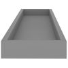 Estantes De Pared Loggia 4 Uds Gris Mdf 80x15x4 Cm