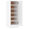 Mueble Zapatero De Aglomerado Blanco 32x35x92 Cm